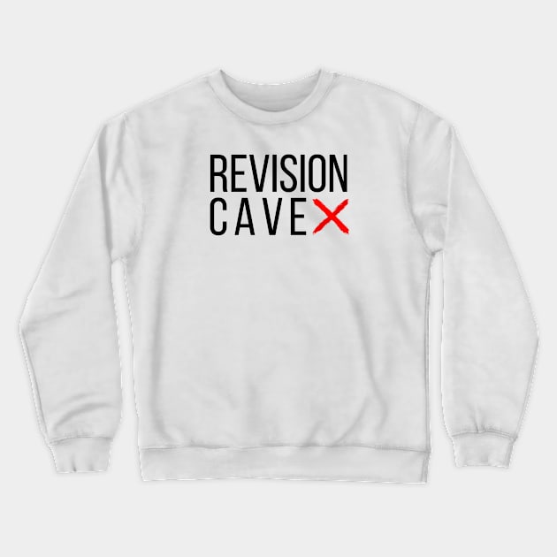 Revision Cave Crewneck Sweatshirt by WriteorDiePodcast